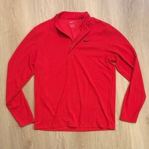 Nike Men's Red Quarterzip